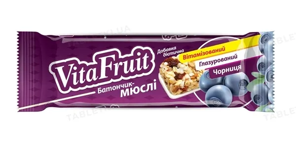 Батончик-мюслі Vita Fruit Чорниця, 25 г
