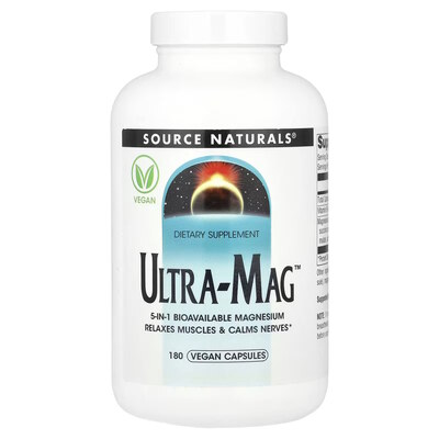 Ультра-маг Source Naturals Ultra-Mag, 180 вегетарианских капсул