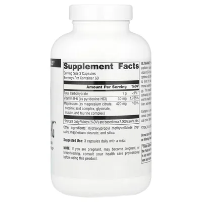 Ультра-Маг Source Naturals Ultra-Mag, 180 вегетаріанських капсул