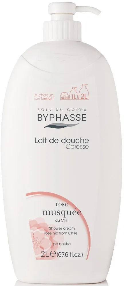 Крем-догляд для душу Byphasse Caresse Шипшина, 2000 мл