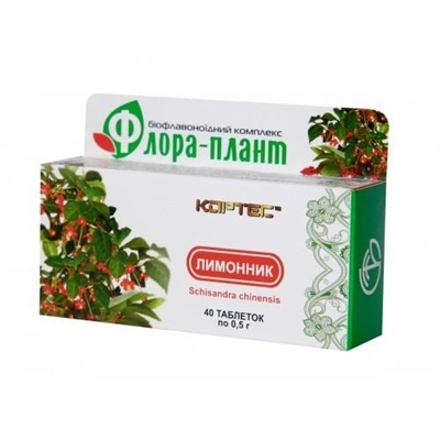 Лимонник Флора-плант таблетки по 0,5 г №40