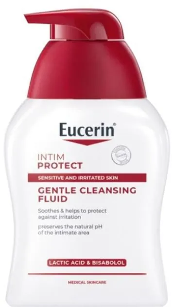Засіб для інтимної гігієни Eucerin Intim Protect заспокійливий з молочною кислотою та бісабололом (63096), 250 мл