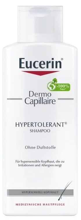 Шампунь Eucerin DermoCapillaire Hypertolerant для гиперчувствительной кожи головы склонной к раздражению и аллергиям (69661), 250 мл