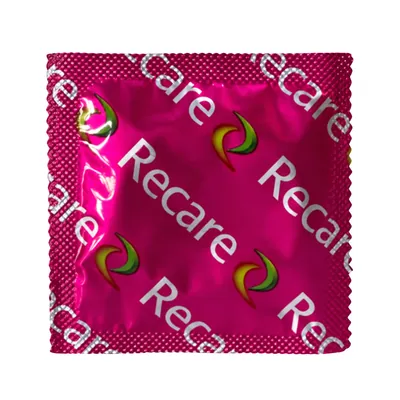 Презервативи латексні Recare Delay candy пролонгуючі з силіконовою змазкою, аромат цукерок, 3 штуки