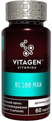 Вітаджен №41 VITAMIN B1 100 MAX таблетки №60 у флак.