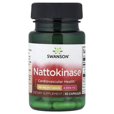 Наттокіназа Swanson Nattokinase 100 мг капсули №30