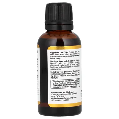 Вітамін Д3 та К2 California Gold Nutrition Vitamin D3 + K2 25 мкг (1000 МО), 30 мл