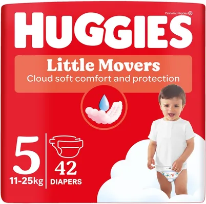 Підгузки дитячі Huggies Little Movers розмір 5, 11-25 кг, 42 шт