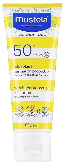 Лосьйон сонцезахисний Mustela Bebe SPF50+, 40 мл
