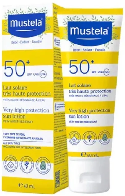 Лосьйон сонцезахисний Mustela Bebe SPF50+, 40 мл