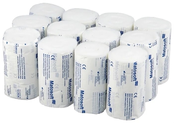 Подкладка под гипсовый бинт Matopat Matosoft Synthetic нестерильная 15 см x 3 м, 12 штук