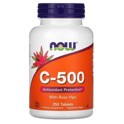 Витамины NOW C-500 RH таблетки №250