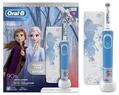 Электрическая зубная щетка + футляр Braun Oral-B Kids Frozen-II D100.413.2KX детская возраст 3+