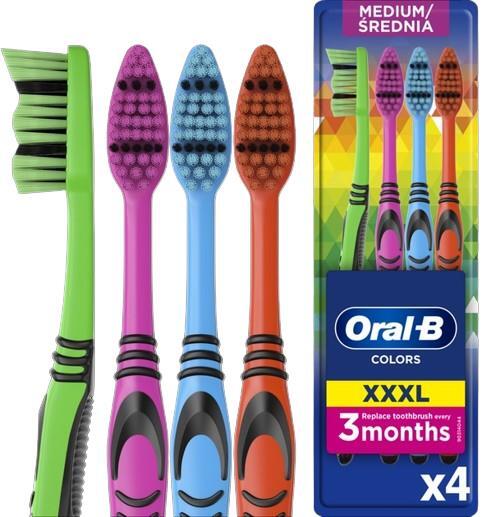 Зубная щетка Oral-B Color Collection, семейная упаковка, 4 шт