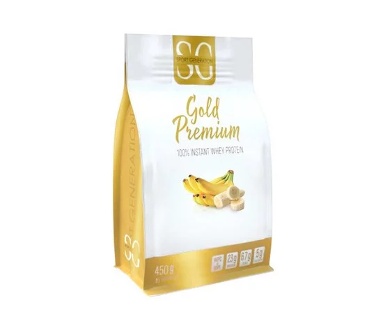 Протеин Sport Generation Gold Premium 100% Instant Whey Protein (WPC+WPI) Banana, 450 г