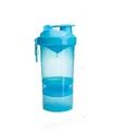 Шейкер Ronnie Coleman SmartShake Signature Series з 2 контейнерами, неоновий блакитний, 600 мл