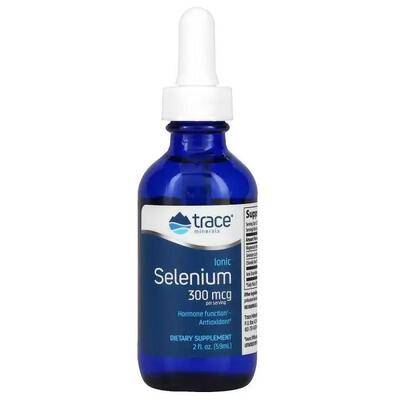 Селен ионный Trace Minerals Ionic Selenium 300 мкг в каплях, 59 мл
