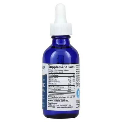 Цинк Іонний Trace Minerals Ionic Zinc 50 мг у краплях, 59 мл