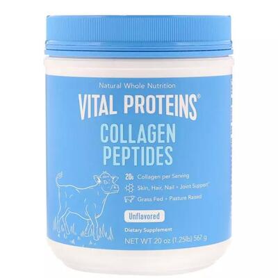 Коллагеновые пептиды Vital Proteins Collagen Peptides Unflavored без ароматизаторов, 567 г