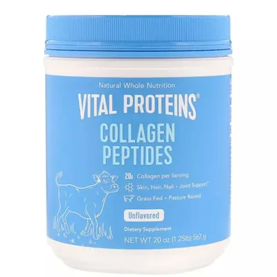 Колагенові пептиди Vital Proteins  Collagen Peptides Unflavored без ароматизаторів, 567 г