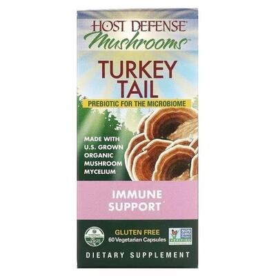 Гриб Трутовик разноцветный Fungi Perfecti Turkey Tail, 60 вегетарианских капсул