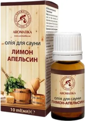 Олія косметична Ароматика для лазні та сауни Апельсин-Лимон, 10 мл