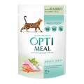 Корм влажный для кошек Optimeal с кроликом в морковном желе, 85 г