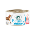 Корм влажный для кошек Optimeal Beauty Podium полосатый тунец в соусе с кольцами кальмаров, 70 г
