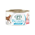 Корм вологий для кішок Optimeal Beauty Podium смугастий тунець у соусі з кільцями кальмарів, 70 г