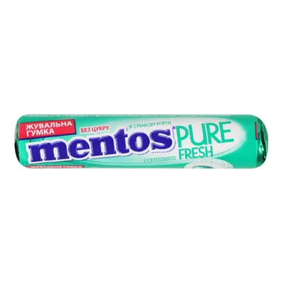 Жувальна гумка Mentos Pure Fresh з ксилітом зі смаком м'яти, 15,75 г