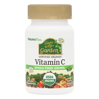 Витамин С органический Nature's Plus Vitamin C 500 мг, 60 капсул