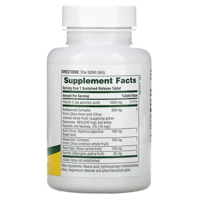 Вітамін С з біофлавоноїдами Nature's Plus Super C Complex 1000/500 мг, 60 таблеток