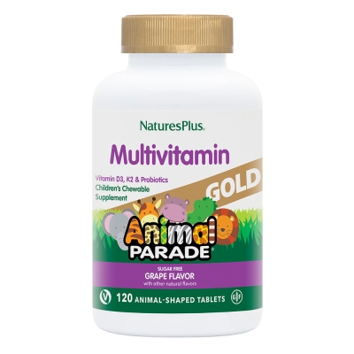 Витаминный комплекс для детей Nature's Plus Animal Parade Gold, виноград, 120 таблеток