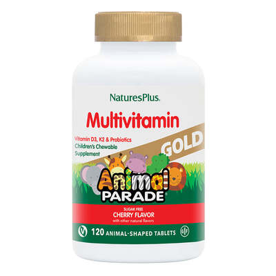 Витаминный комплекс для детей Nature's Plus Animal Parade Gold, вишня, 120 таблеток