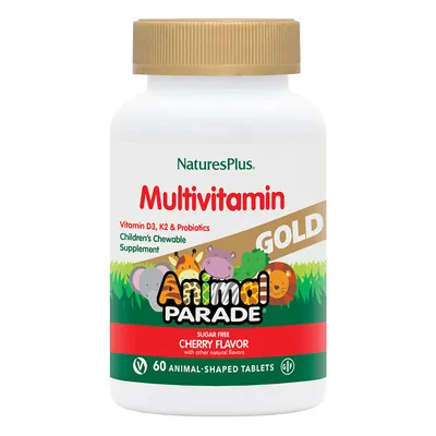 Вітамінний комплекс для дітей Nature's Plus Animal Parade Gold, вишня, 60 таблеток