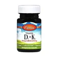 Вітаміни Carlson Labs Vitamin D3+K2 2000 МО та 90 мкг, 30 вегетаріанських капсул