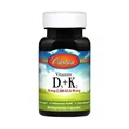 Вітаміни Carlson Labs Vitamin D3+K2 2000 МО та 90 мкг, 60 вегетаріанських капсул