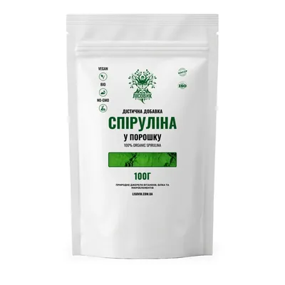 Спіруліна Лісовик порошок, 100 г