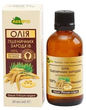 Рослинна олія Адверсо пшеничних зародків, 30 мл