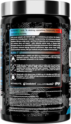 Передтренувальний комплекс Nutrex Research Outlift Burn Red White & Merica, 413,6 г