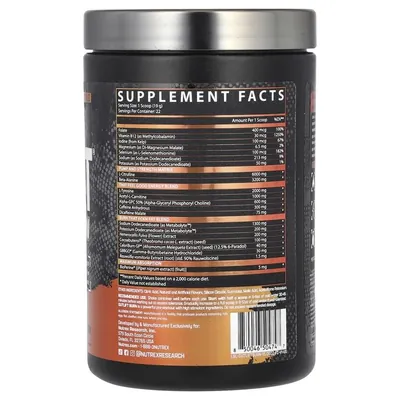 Передтренувальний комплекс Nutrex Research Outlift Burn Florida Crush, 426,9 г
