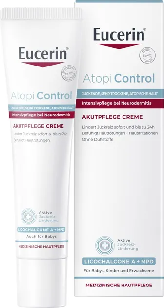 Крем Eucerin AtopiControl інтенсивний заспокійливий для атопічної шкіри в період загострення (63174), 40 мл