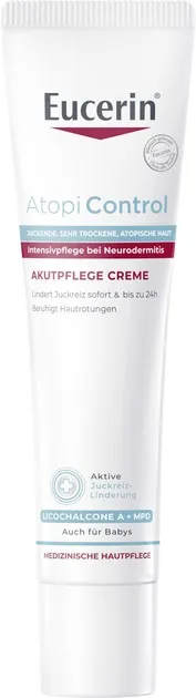 Крем Eucerin AtopiControl інтенсивний заспокійливий для атопічної шкіри в період загострення (63174), 40 мл
