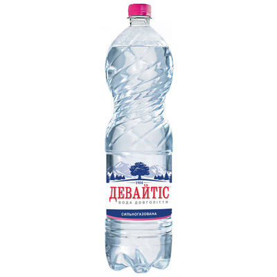 Вода минеральная Девайтис сильногазированная, 1,5 л