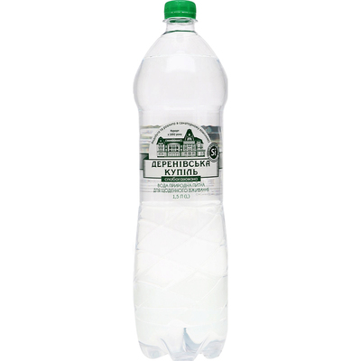 Вода минеральная Деренивская Купель слабогазированная, 1,5 л