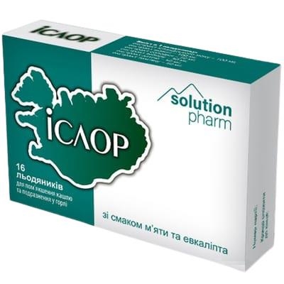 Ислор Solution Pharm леденцы со вкусом мяты и эвкалипта №16