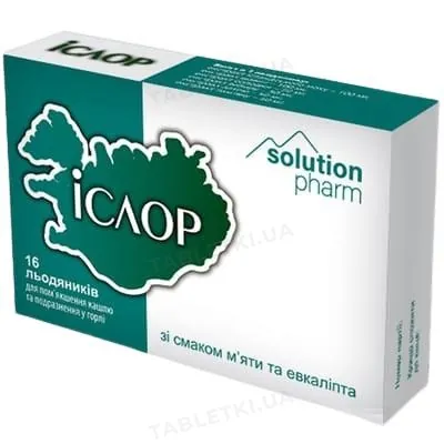 Іслор Solution Pharm льодяники зі смаком м'яти та евкаліпта №16