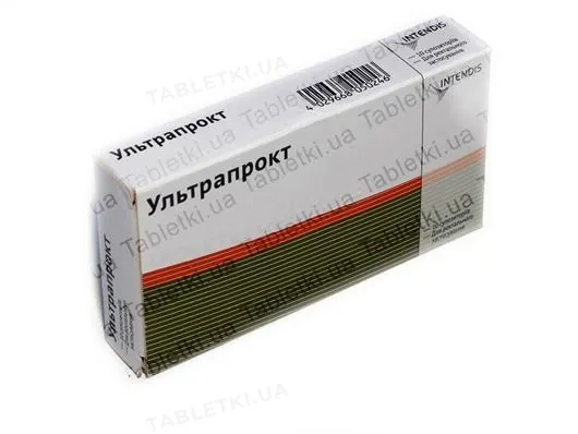 Ультрапрокт супозиторії №10 (5х2)