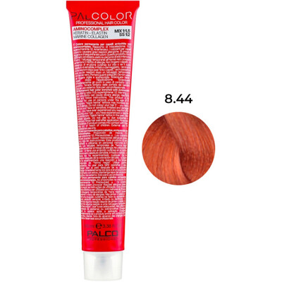 Крем-краска для волос Palco Professional Color № 8.44 блонд светлый интенсивно-медный, 100 мл