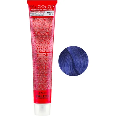 Крем-фарба для волосся Palco Professional Color синій, 100 мл